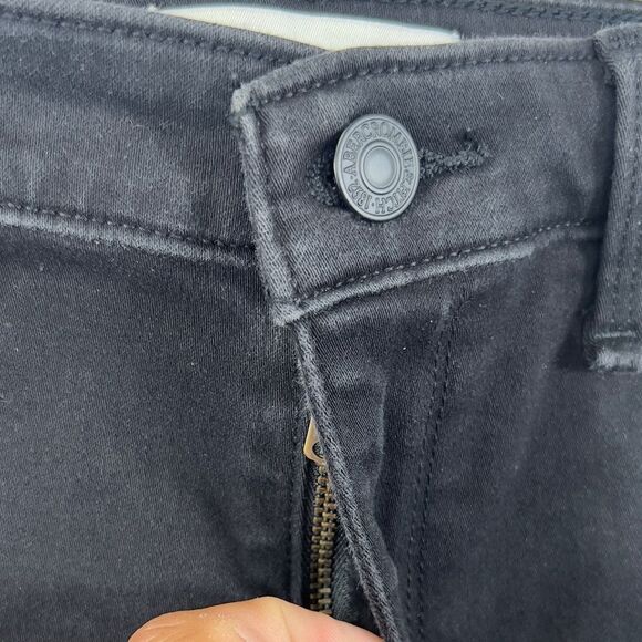 Abercrombie and Fitch High Rise Super Skinny Ankle Distressed Black Jeans 0687 - Picture 4 of 14